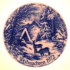 Deer In Snow collector plate