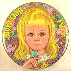 Scandinavian Girl collector plate