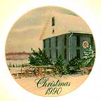 Pine Tree Barn, Wooster, Ohio collector plate by David Coolidge