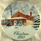 Wayne Township School #3 collector plate by David Coolidge