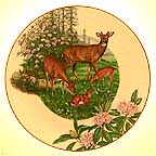 White-Tailed Deer collector plate by Sy And Dot Barlowe