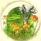 Regal Lily collector plate by Ralph Mark
