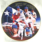 Nolan Ryan - The No Hitter Man collector plate by Terrence Fogarty