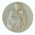 Pensive Madonna collector plate by Ado Santini