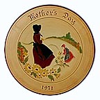 Amish Mother & Daugher collector plate by Mary Jane Hillegass
