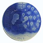 The Little Match Girl collector plate by Mads Stage