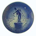 The Shepherdess And The Chimney Sweep collector plate by Svend Otto