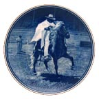 Peruvian Paso collector plate by Poul T. Christensen