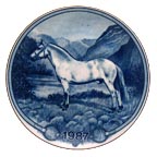 Norsk Fjordhest collector plate by Poul T. Christensen