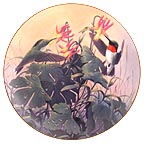 Morning Visitors collector plate by Derk Hansen