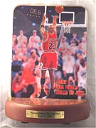 Michael Jordan's Last Shot collector plate by Glen Green