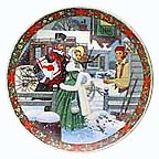 Chestnuts Roasting collector plate by Jack Woodson