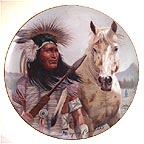 Chief Pontiac - artist signed collector plate by Gregory Perillo