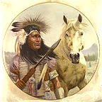 Chief Pontiac collector plate by Gregory Perillo