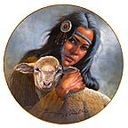 Lily Of The Mohawks - artist signed collector plate by Gregory Perillo