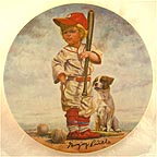 The Big Leaguer - artist signed collector plate by Gregory Perillo