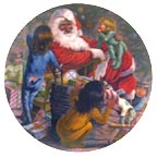 Santa's Joy collector plate by Gregory Perillo