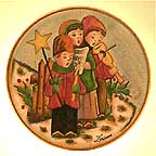 The Carolers collector plate by Vincente Tiziano