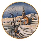 Christmas Eve collector plate by Vincente Tiziano