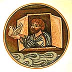 Noah And The Dove collector plate by Franco Lamincia