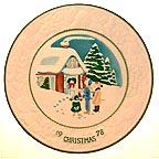 White Christmas collector plate