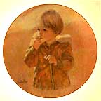Autumn Wanderer - artist signed collector plate by Thornton Utz