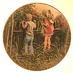 Feeding The Neighbor's Pony collector plate by Irish McCalla
