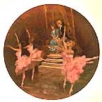 Waltz Of Flowers collector plate by Shell Fisher