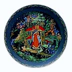 The Princess And The Seven Bogatyrs collector plate by Aleksandr I. Kovalev