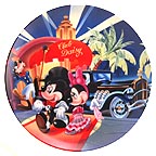 Arrival Of Mickey And Minnie collector plate by Disney Studio Artists