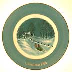 Bringing Home The Tree collector plate