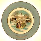 Carolers In The Snow collector plate