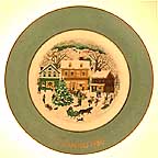 Country Christmas collector plate