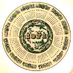 Victorian Almanac collector plate