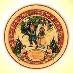 Bringing Home The Tree collector plate