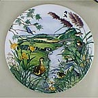 The Meandering Stream collector plate by Colin Newman