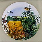 Village In The Valley collector plate by Colin Newman