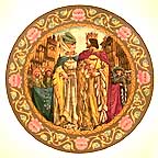 Wedding Of Arthur And Guinevere collector plate by Richard Hook