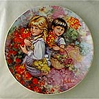 Our Garden collector plate by Mary Vickers