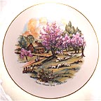 American Homestead Spring collector plate by Currier And Ives