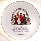 Sing A Song Of Christmas collector plate by Holly Hobbie