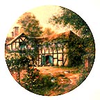 Cottage Around The Bend collector plate by Maurice Harvey