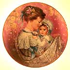 Cherished Moment collector plate by Brenda Burke