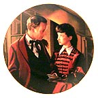 Scarlett Gets Down To Business collector plate by Paul Jennis