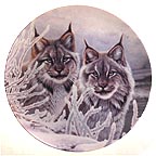 Eyes In The Snow collector plate by Daniel Renn Pierce