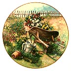Harvest In The Meadow collector plate by Glenna Kurz