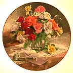 Roses collector plate by Vieonne Morley