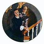 Melanie And Ashley collector plate by Howard Rogers