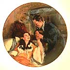 Scarlett And Rhett's Honeymoon collector plate by Howard Rogers