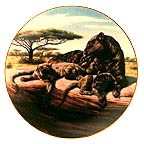 Quiet Time? collector plate by Greg Beecham